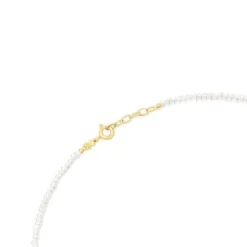Silver vermeil Mom Necklace with cultured pearls TOUS Mama