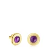 Silver vermeil Nattfall Earrings with amethyst