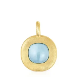 Silver vermeil Nattfall Pendant with chalcedony