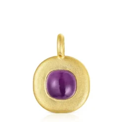 Silver vermeil Nattfall Pendant with amethyst