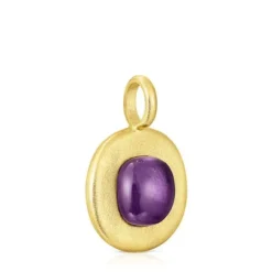Silver vermeil Nattfall Pendant with amethyst
