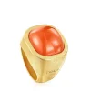 Silver vermeil Nattfall Ring with carnelian