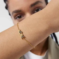Silver Vermeil Nocturne Bracelet with Diamond charms