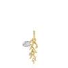 Silver vermeil Oceaan Color Pendant with labradorite