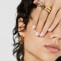 Silver vermeil Open ring Tabit