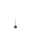 Silver vermeil Pendant with rhodolite Alma Motif