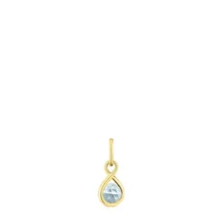 Silver vermeil Pendant with topaz Alma Motif