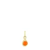 Silver vermeil Pendant with carnelian Alma Motif