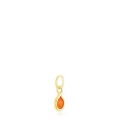Silver vermeil Pendant with carnelian Alma Motif