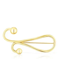 Silver vermeil Plump Brooch