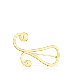 Silver vermeil Plump Brooch