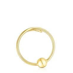 Silver vermeil Plump Circle earcuff