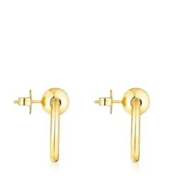 Silver vermeil Plump Circle earrings