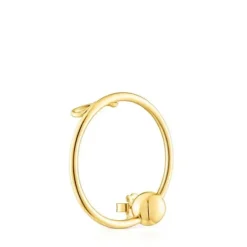 Silver vermeil Plump Circle earcuff