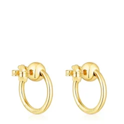 Silver vermeil Plump Circle earrings