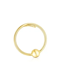 Silver vermeil Plump Circle earcuff