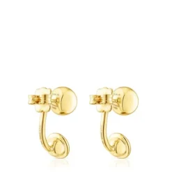 Silver vermeil Plump Earrings with gemstones