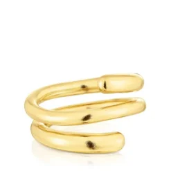 Silver vermeil Spiral ring New Hav