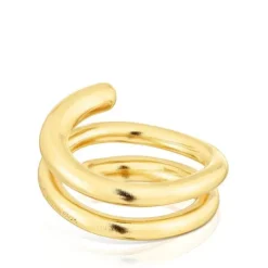 Silver vermeil Spiral ring New Hav