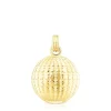 Silver vermeil St. Tropez Disco bear Pendant 18 mm