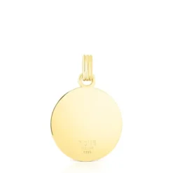Silver vermeil St. Tropez Disco bear Pendant 18 mm