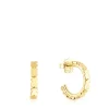 Silver vermeil Straight hoop Earrings