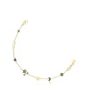 Silver Vermeil Teddy Bear Bracelet with Gemstones