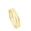 Silver vermeil TOUS Bear Row ring with bear silhouettes