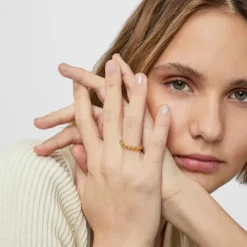 Silver vermeil TOUS Calin Ring