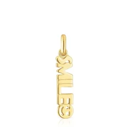 Silver vermeil TOUS Crossword Smile Pendant