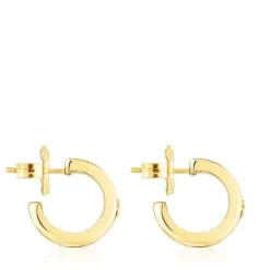 Silver vermeil TOUS Fellow Triple-hoop earrings