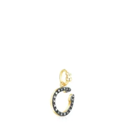 Silver Vermeil TOUS Good Vibes horseshoe Pendant with Diamonds