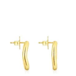 Silver vermeil TOUS Hav Circle earrings