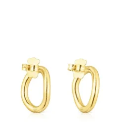 Silver vermeil TOUS Hav Circle earrings