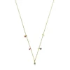 Silver vermeil TOUS New Motif Necklace with gemstones and pearl