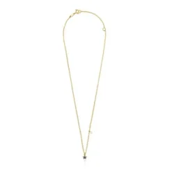Silver vermeil TOUS New Motif Necklace with sapphire star