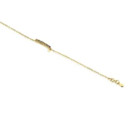 Silver Vermeil TOUS Straight Bracelet with gemstones