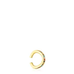 Silver vermeil TOUS Vibrant Colors Earcuff with gemstones