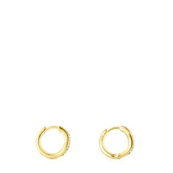 Silver vermeil TOUS Vibrant Colors Hoop earrings with gemstones