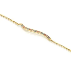 Silver vermeil TOUS Vibrant Colors Bracelet with gemstones