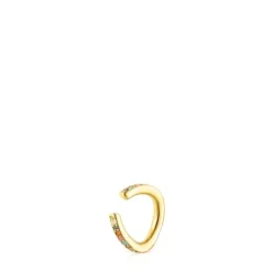 Silver vermeil TOUS Vibrant Colors Earcuff with gemstones