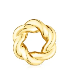 Silver vermeil Twisted donut Pendant