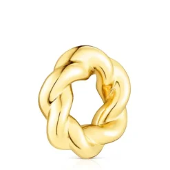 Silver vermeil Twisted donut Pendant