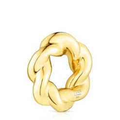 Silver vermeil Twisted donut Pendant