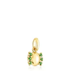 Silver vermeil Virtual Garden Pendant with chrome diopside