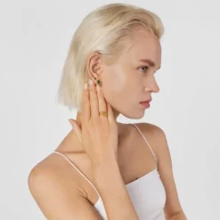 Silver vermeil Virtual Garden Earrings with chalcedony and citrine