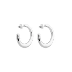 Silver Warm Hoop earrings