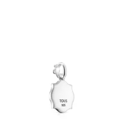 Silver with Enamel Medallions Respect & Smile Pendant