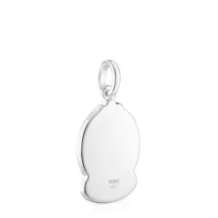 Silver Xmas Collection snow ball Pendant with mother-of-pearl