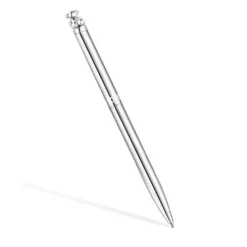 Silver-colored chromed Pen with Bold Bear